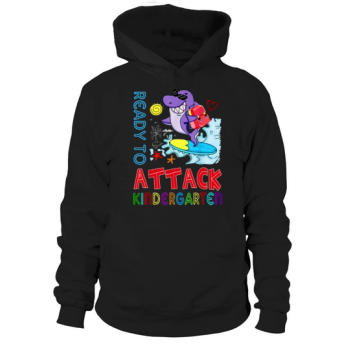 Ready To Attack Kindergarten Shark Back To School Hoodies
