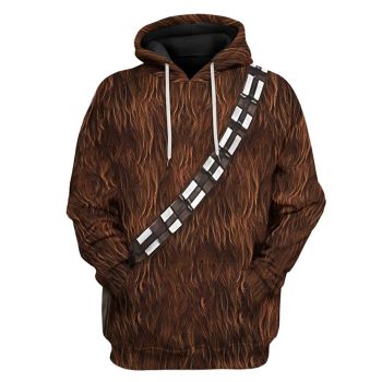 Precious Brown Wool  Pattern Armor Hoodie
