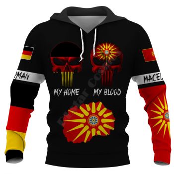 Loose And Gorgeous Colorful Skull Pattern Skull Hoodie