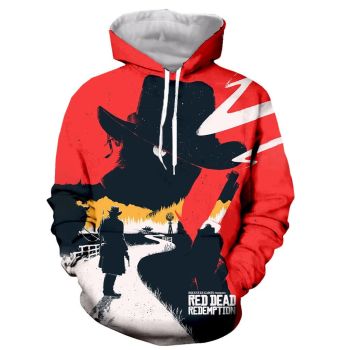 Red Dead Redemption 3D Print Hoodies