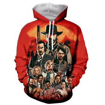 Red Dead Redemption 3D Print Hoodies