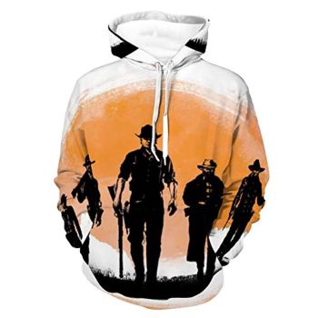 Red Dead Redemption Hoodie &#8211; 3D Print Long Sleeve Hooded Sweatshirt