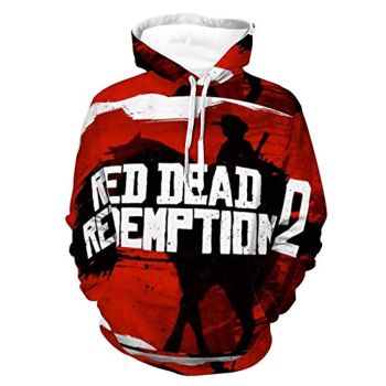 Red Dead Redemption Hoodie &#8211; 3D Print Long Sleeve Hooded Sweatshirt