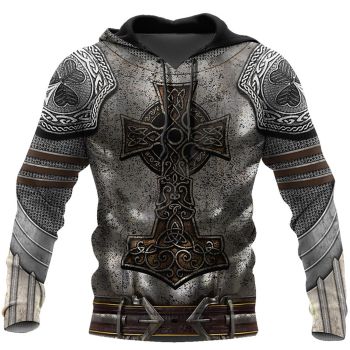 Popular Black Crosses Pattern Armor Hoodie