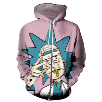 Rick And Morty Hoodies 3D Print