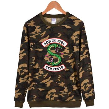 Riverdale Sweatshirts &#8211; Riverdale Series Double-Headed Snake Cool ArmyGreen Sweatshirt