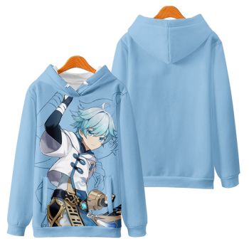 Sky Blue Chic Genshin Impact Chongyun Hoodie