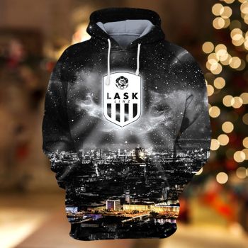 Loose Black Lighting Pattern Lighting Hoodie