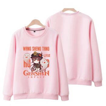 Atmospheric Genshin Impact Hu Tao Anime Maroon Pink Hoodie