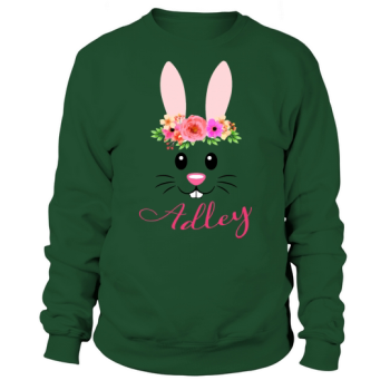 Adley Easter Bunny Girl Name Rabbit 2020 Sweatshirt