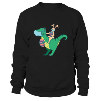 Dino Dinosaur Easter Bunny Easter Egg Eggs Sweatshirt