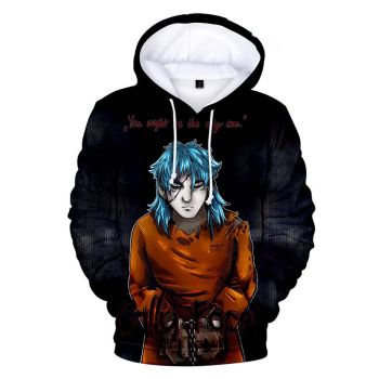 Sally Face Hoodies &#8211; Sally Face Game Series Terror Sally Face Mask Black Hoodie