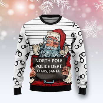 Santa Claus Arrested By North Pole Police Ugly Sweater