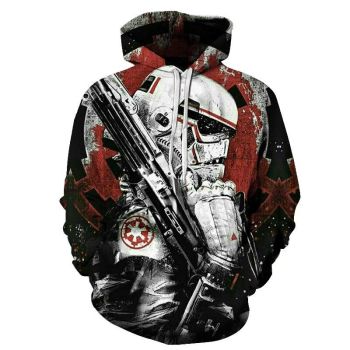 Science Fiction Movie Universe Interstellar War Hoodie &#8211; 3D Printed Pullover