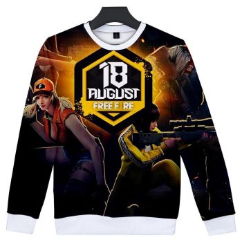 Shooting Game Free Fire 3D Print Crewneck Sweatshirt