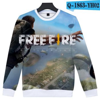 Shooting Game Free Fire 3D Print Crewneck Sweatshirt