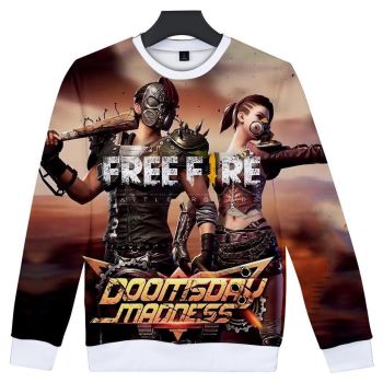 Shooting Game Free Fire 3D Print Crewneck Sweatshirt