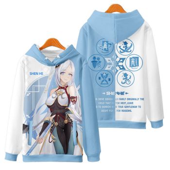 Fashion Genshin Impact Anime Game Shenhe Hoodie