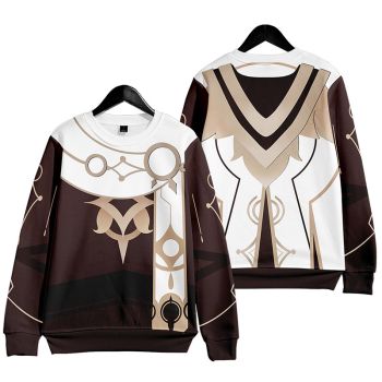 Versatile Genshin Impact Aether Anime Zip-Up Sweatshirt