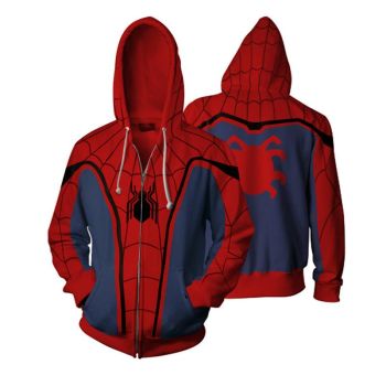 Spider-man Hoodies &#8211; Homecoming Suit Zip Up Hoodie