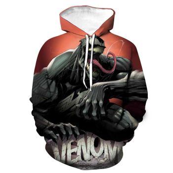 Spider-man Hoodies s Animated Venom Monster 3D Hoodie for man/woman