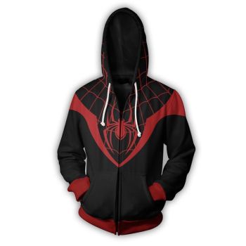 Spider-man Hoodies Ultimate Spider-man Super Hero 3D Zip Up Hoodie for man/woman