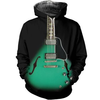 Classical And Elegance Black Strings Pattern Music Hoodie