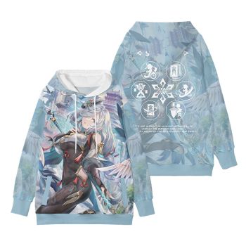 Durable Genshin Impact Yoimiya Blue Anime Hoodie