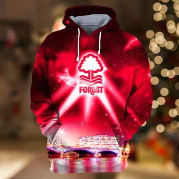 Vintage  And Loose Red Lighting Pattern Lighting Hoodie