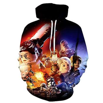 Star Wars Hoodies &#8211; Star Wars Lego Skywalker Saga 3D Print Hooded Jumper with Pocket