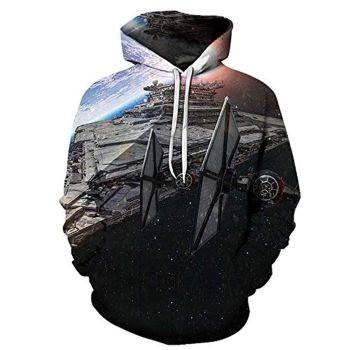 Star Wars Hoodies &#8211; Tie Fighter 3D Print Hooded Jumper with Pocket