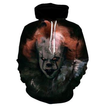 Stephen King&#8217;s It The Pennywise Clown Hoodie Sweatshirt