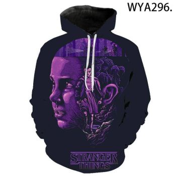 Stranger Things 3D Printed Hoodies &#8211; Fashion Pullover Streetwear