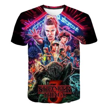 Printed stranger things T-shirt