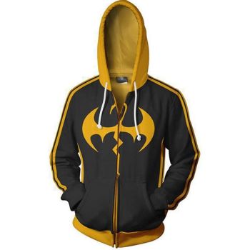 Superhero Iron Fist Hoodie Pullover Sweater Shirts Cosplay Costumes