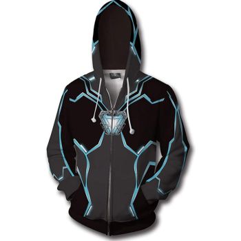 Superhero Iron Man Fashion Cosplay Hoodie Jacket Costume