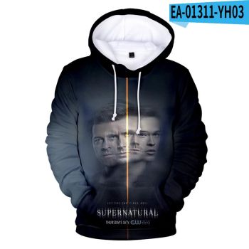 Supernatural 3D Printed Streetwear &#8211; Fashion Hoodie