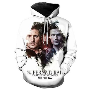 Supernatural Hoodies &#8211; Unisex 3D Print Hooded Pullover Sweatshirt