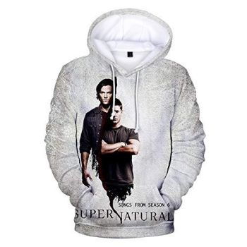 Supernatural Hoodies &#8211; Unisex 3D Print Hooded Pullover Sweatshirt