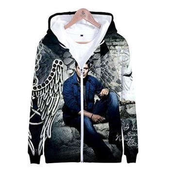 Supernatural Hoodies &#8211; Unisex 3D Print Hooded Zipper Sweatshirt