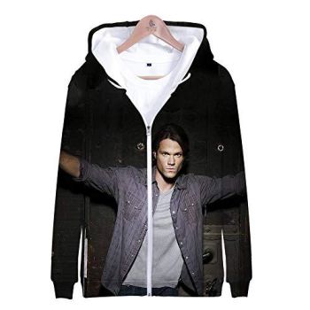 Supernatural Hoodies &#8211; Unisex 3D Print Hooded Zipper Sweatshirt