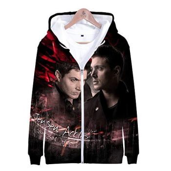 Supernatural Hoodies &#8211; Unisex 3D Print Hooded Zipper Sweatshirt