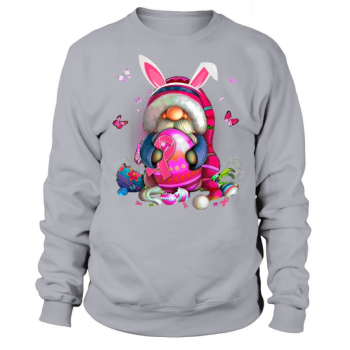 Cute Gnome Hugs Bunny Happy Easter Egg Hunting Gnomes Sweatshirt
