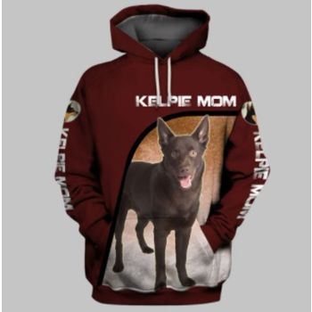 Loose And Gorgeous Red Dog Pattern Animals Hoodie