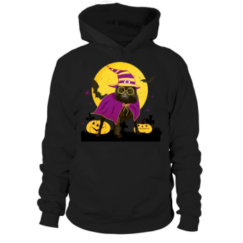 Schipperke Dog Witch Hat Halloween Hoodies