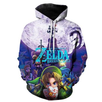 The Legend of Zelda Anime 3D Print Hoodies Pullover