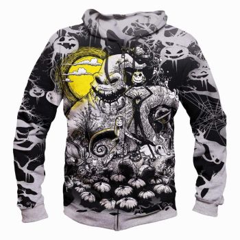 The Nightmare Before Christmas Hoodies &#8211; Pullover Black Hoodie
