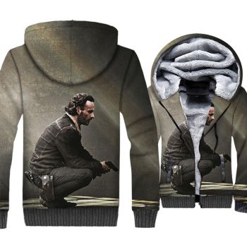 The Walking Dead Jackets &#8211; The Walking Dead Series Rick Movie Character  Poster 3D Fleece Jacket
