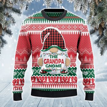 The Grandpa Gnome Christmas Gift Ugly Sweater