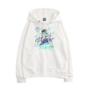 Cute Genshin Impact Xiao Anime The White Hoodie